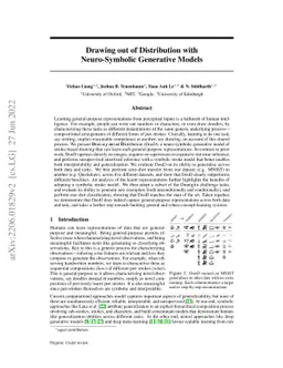 Drawing out of Distribution with Neuro-Symbolic Generative Models