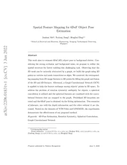 Spatial Feature Mapping for 6DoF Object Pose Estimation