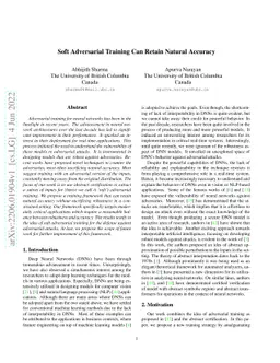 Soft Adversarial Training Can Retain Natural Accuracy