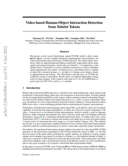 Video-based Human-Object Interaction Detection from Tubelet Tokens