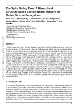 The Spike Gating Flow: A Hierarchical Structure Based Spiking Neural
  Network for Online Gesture Recognition