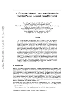 Is $L^2$ Physics-Informed Loss Always Suitable for Training
  Physics-Informed Neural Network?