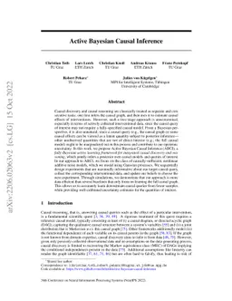 Active Bayesian Causal Inference