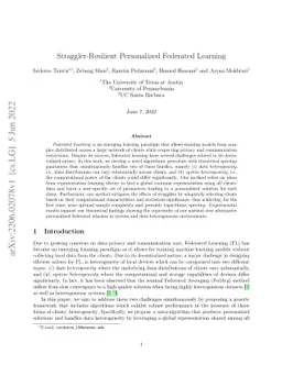 Straggler-Resilient Personalized Federated Learning