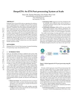 DeeprETA: An ETA Post-processing System at Scale