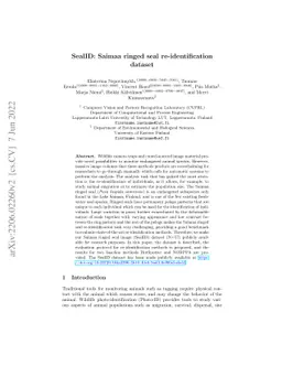 SealID: Saimaa ringed seal re-identification dataset