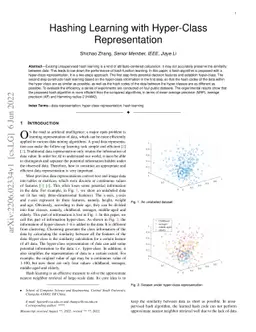 Hashing Learning with Hyper-Class Representation