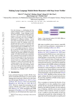 Making Large Language Models Better Reasoners with Step-Aware Verifier