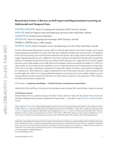 Beyond Just Vision: A Review on Self-Supervised Representation Learning
  on Multimodal and Temporal Data