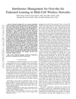 Interference Management for Over-the-Air Federated Learning in
  Multi-Cell Wireless Networks