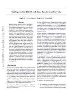 Tackling covariate shift with node-based Bayesian neural networks