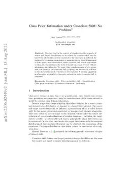 Class Prior Estimation under Covariate Shift: No Problem?