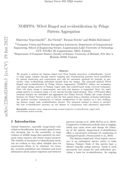 NORPPA: NOvel Ringed seal re-identification by Pelage Pattern
  Aggregation