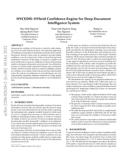 HYCEDIS: HYbrid Confidence Engine for Deep Document Intelligence System