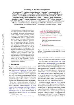 Learning to Ask Like a Physician