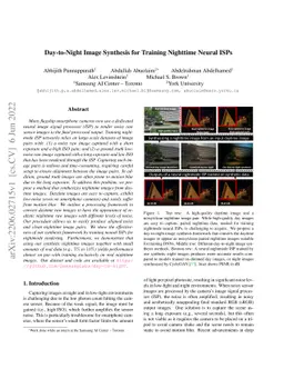 Day-to-Night Image Synthesis for Training Nighttime Neural ISPs
