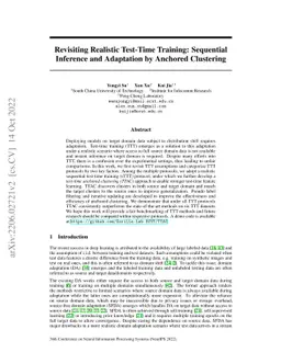 Revisiting Realistic Test-Time Training: Sequential Inference and
  Adaptation by Anchored Clustering