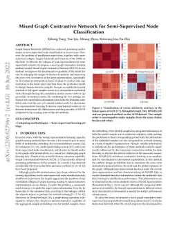 Mixed Graph Contrastive Network for Semi-Supervised Node Classification