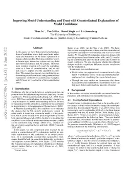 Improving Model Understanding and Trust with Counterfactual Explanations
  of Model Confidence