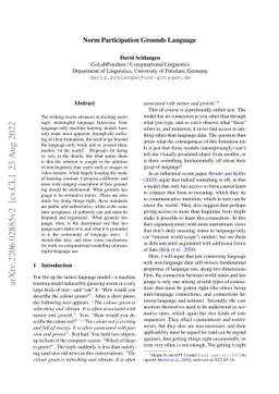 Norm Participation Grounds Language