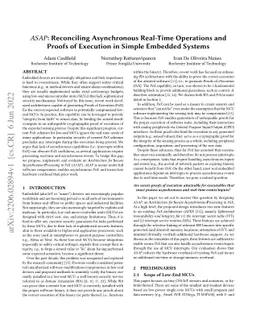 ASAP: Reconciling Asynchronous Real-Time Operations and Proofs of
  Execution in Simple Embedded Systems