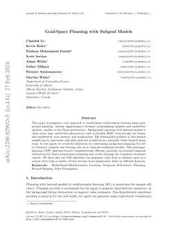 Goal-Space Planning with Subgoal Models