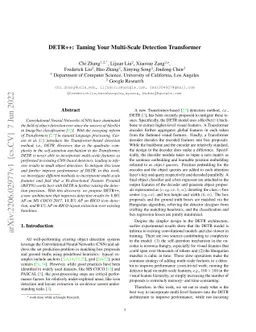 DETR++: Taming Your Multi-Scale Detection Transformer