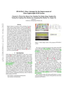 PP-OCRv3: More Attempts for the Improvement of Ultra Lightweight OCR
  System