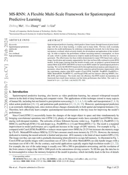 MS-RNN: A Flexible Multi-Scale Framework for Spatiotemporal Predictive
  Learning