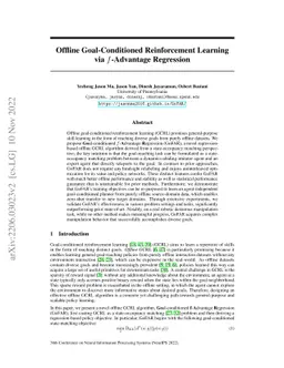 How Far I'll Go: Offline Goal-Conditioned Reinforcement Learning via
  $f$-Advantage Regression