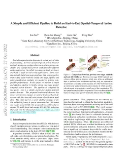 A Simple and Efficient Pipeline to Build an End-to-End Spatial-Temporal
  Action Detector