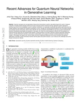 Recent Advances for Quantum Neural Networks in Generative Learning