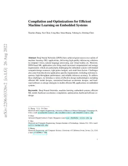 Compilation and Optimizations for Efficient Machine Learning on Embedded
  Systems