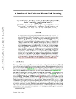 A Benchmark for Federated Hetero-Task Learning