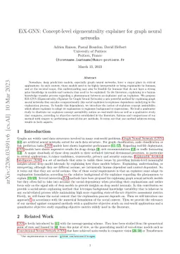 EiX-GNN : Concept-level eigencentrality explainer for graph neural
  networks