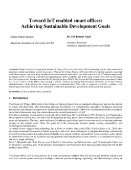 Toward IoT enabled smart offices: Achieving Sustainable Development
  Goals