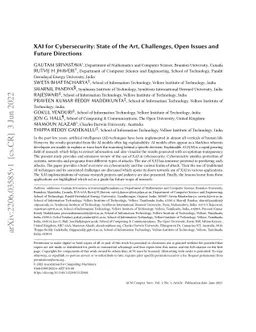 XAI for Cybersecurity: State of the Art, Challenges, Open Issues and
  Future Directions