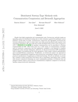 Distributed Newton-Type Methods with Communication Compression and
  Bernoulli Aggregation
