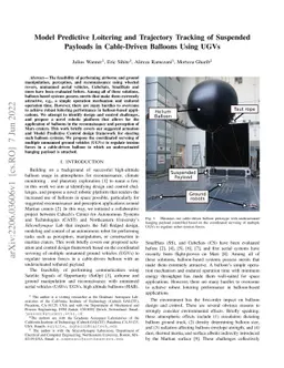 Model Predictive Loitering and Trajectory Tracking of Suspended Payloads
  in Cable-Driven Balloons Using UGVs