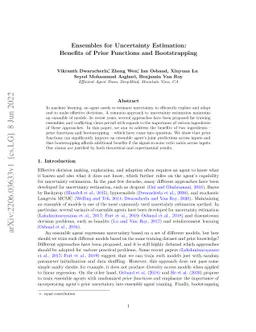 Ensembles for Uncertainty Estimation: Benefits of Prior Functions and
  Bootstrapping