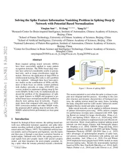 Solving the Spike Feature Information Vanishing Problem in Spiking Deep
  Q Network with Potential Based Normalization