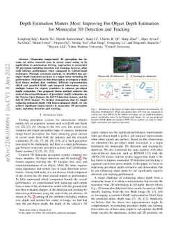Depth Estimation Matters Most: Improving Per-Object Depth Estimation for
  Monocular 3D Detection and Tracking