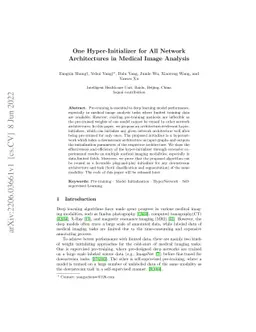 One Hyper-Initializer for All Network Architectures in Medical Image
  Analysis