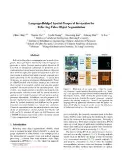Language-Bridged Spatial-Temporal Interaction for Referring Video Object
  Segmentation