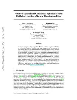Rotation-Equivariant Conditional Spherical Neural Fields for Learning a
  Natural Illumination Prior