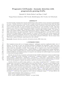 Progressive GANomaly: Anomaly detection with progressively growing GANs