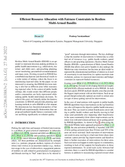 Efficient Resource Allocation with Fairness Constraints in Restless
  Multi-Armed Bandits