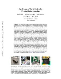 DayDreamer: World Models for Physical Robot Learning