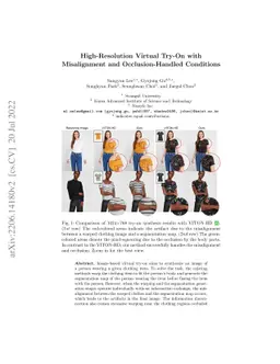 High-Resolution Virtual Try-On with Misalignment and Occlusion-Handled
  Conditions