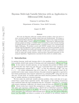 Bayesian Multi-task Variable Selection with an Application to
  Differential DAG Analysis
